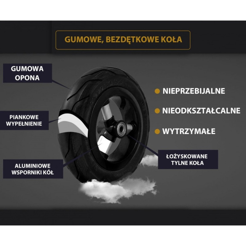 Велосипед Qplay складаний триколісний Rito Rubber Black