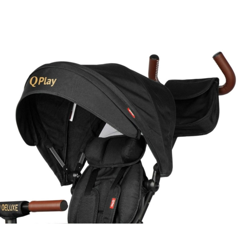 Велосипед Qplay складаний трьохколісний Rito Deluxe Black
