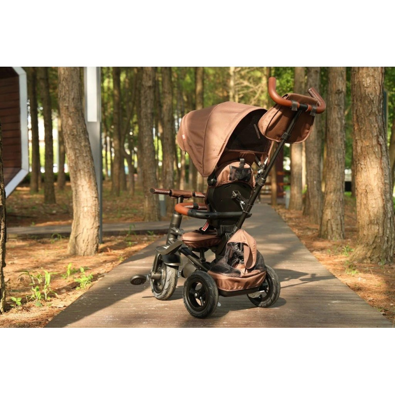 Велосипед Qplay складаний трьохколісный Rito Deluxe Brown