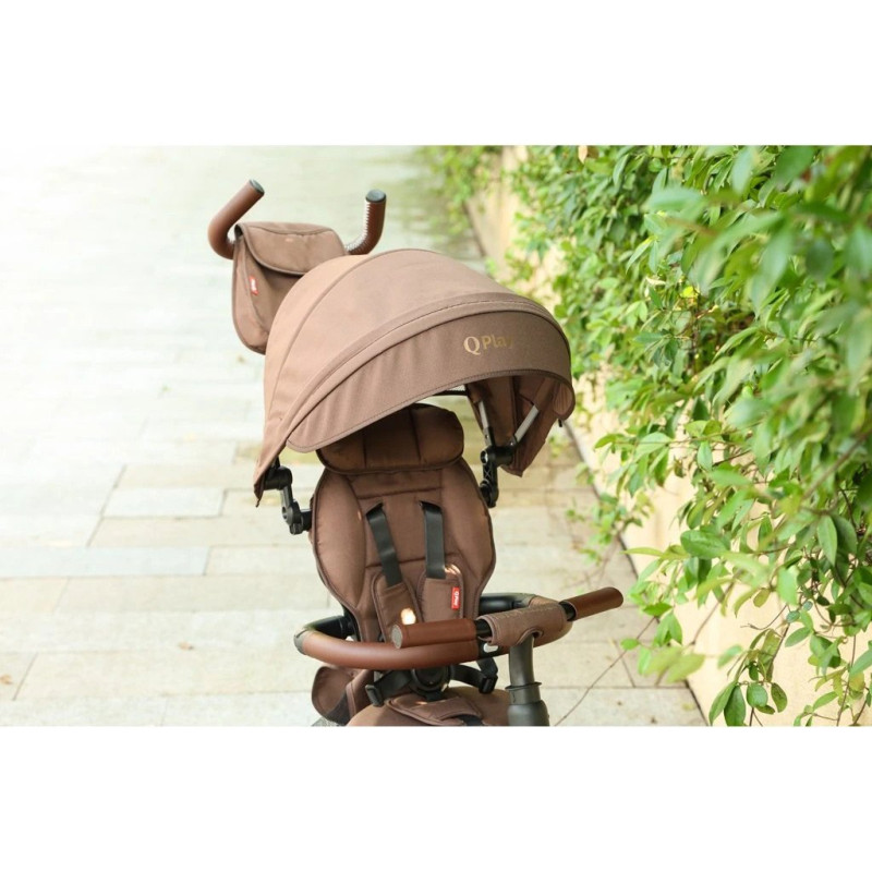 Велосипед Qplay складаний трьохколісный Rito Deluxe Brown