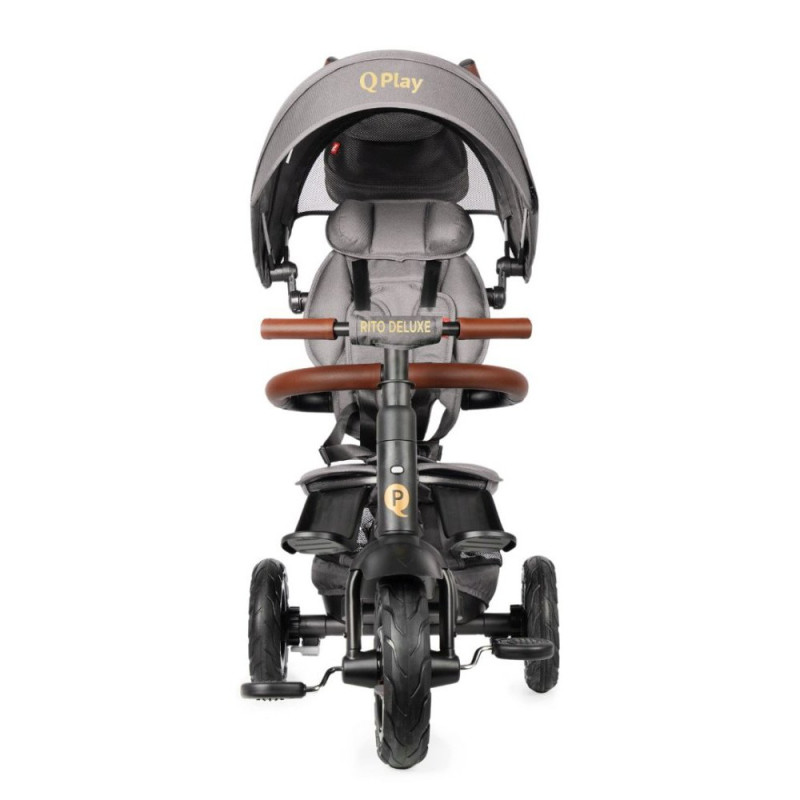 Велосипед Qplay складаний триколісний Rito Deluxe Grey