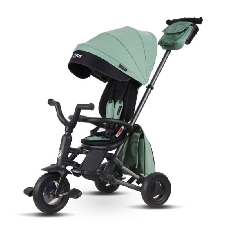 Велосипед Qplay складаний триколісний Nova+ Rubber Exclusive Black