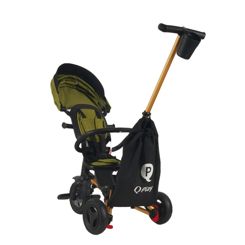 Велосипед Qplay складаний триколісний Nova+ Rubber Matt Military Green