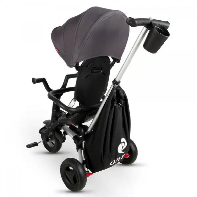 Велосипед Qplay складаний триколісний Nova+ Rubber Ultimate Black