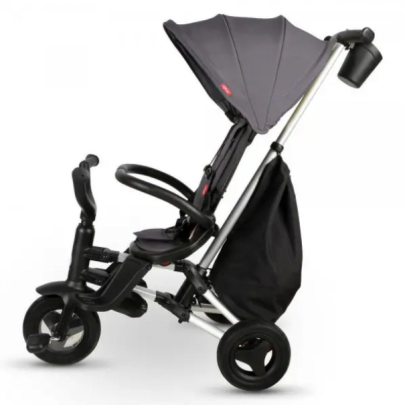 Велосипед Qplay складаний триколісний Nova+ Rubber Ultimate Black