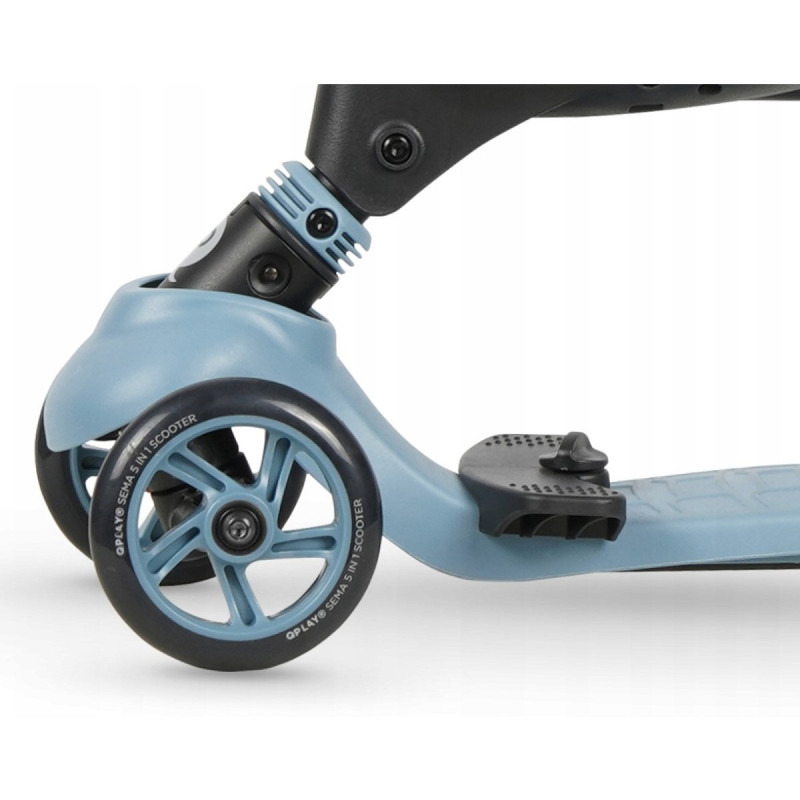 Самокат Qplay триколісний дитячий 5 в 1 Sema Blue