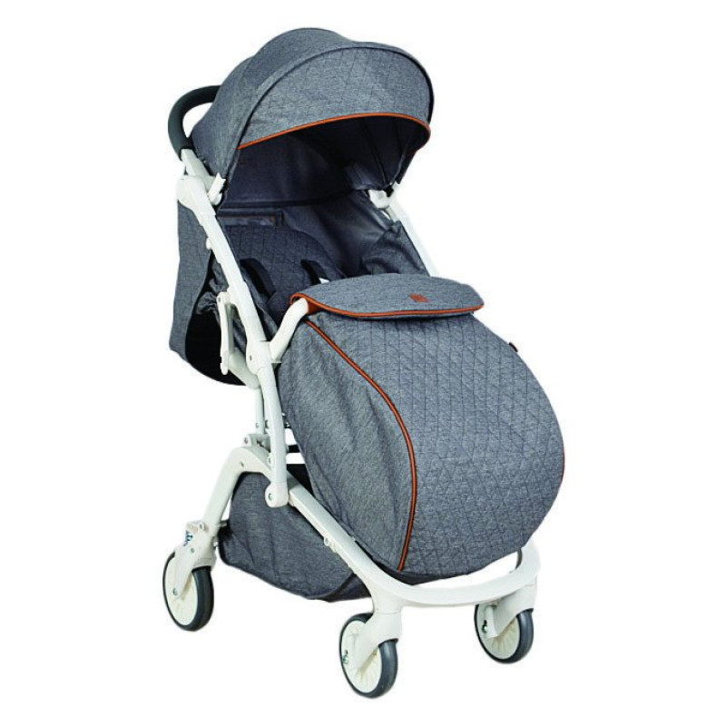 Прогулянкова коляска Qvatro MAXI 14 сірий джинс