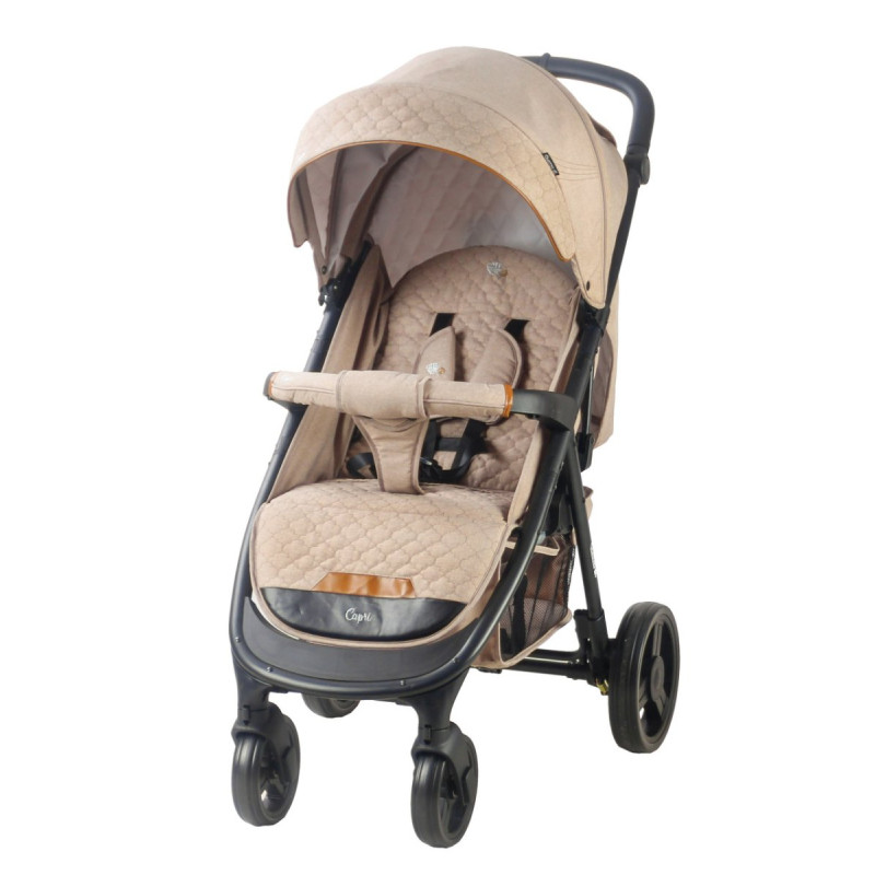 Прогулянкова коляска Qvatro CAPRI 12 бежевий