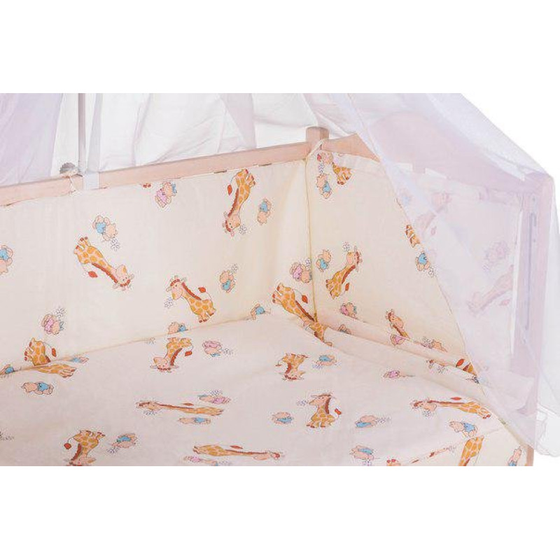 Постільна білизна Qvatro Gold RG-08 бежевий жирафік