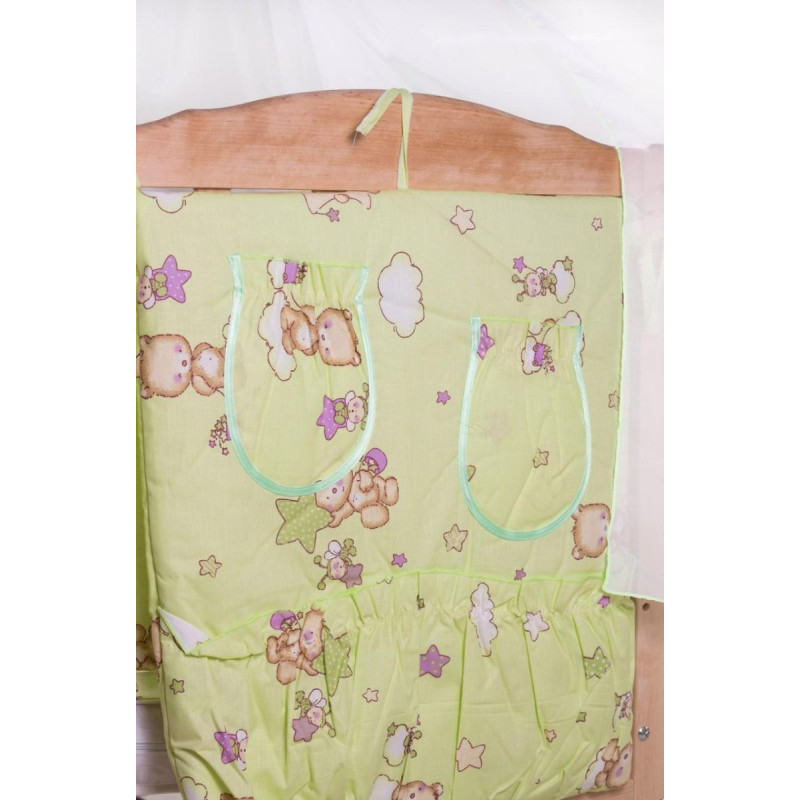 Постільна білизна Qvatro Gold RG-08 салатовий ведмедик, бджілка, зірка