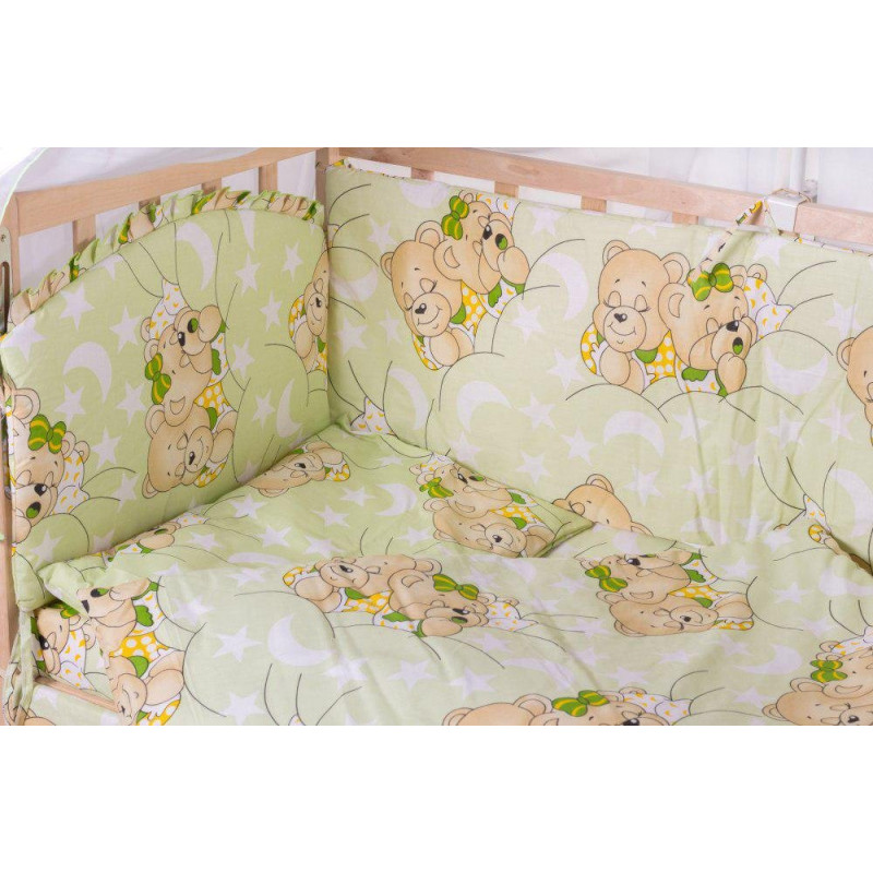 Постільна білизна Qvatro Gold RG-08 салатовий ведмедики сплять