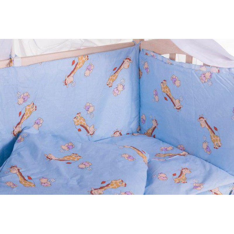 Постільна білизна Qvatro Gold RG-08 блакитний жирафік