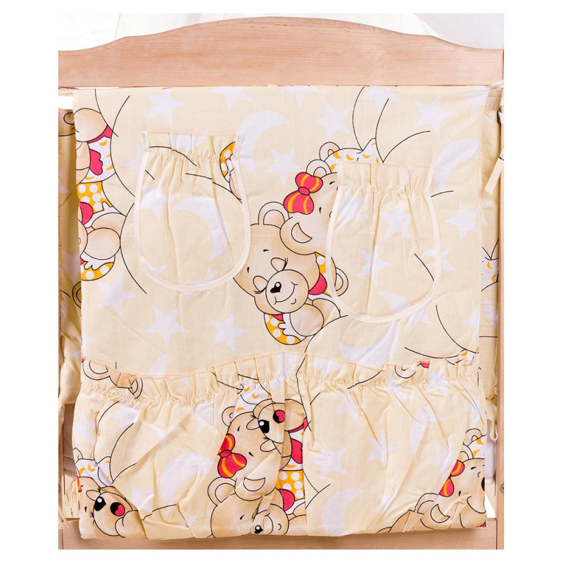 Постільна білизна Qvatro Gold RG-08 бежевий ведмедики сплять