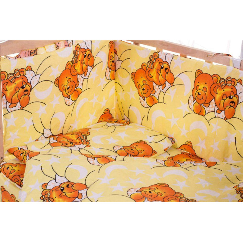 Постільна білизна Qvatro Gold RG-08 жовтий ведмедики сплять
