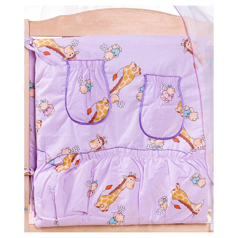 Постільна білизна Qvatro Gold RG-08 бузкова жирафік