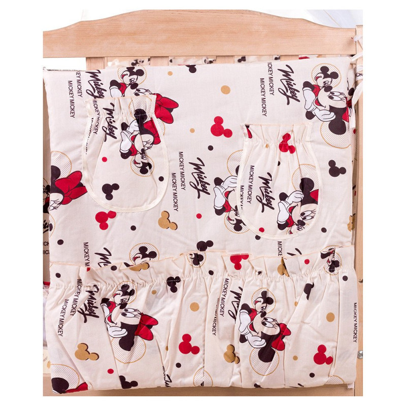 Постільна білизна Qvatro Gold RG-08 бежевий міккі-маус