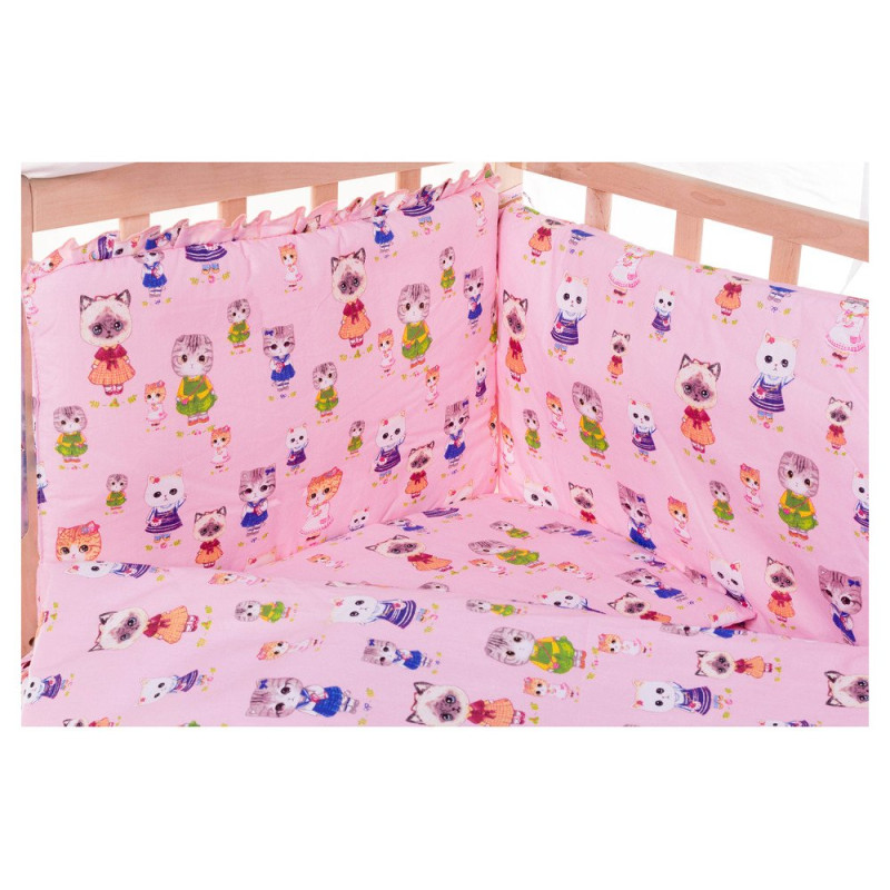 Постільна білизна Qvatro Gold RG-08 рожевий кошенята