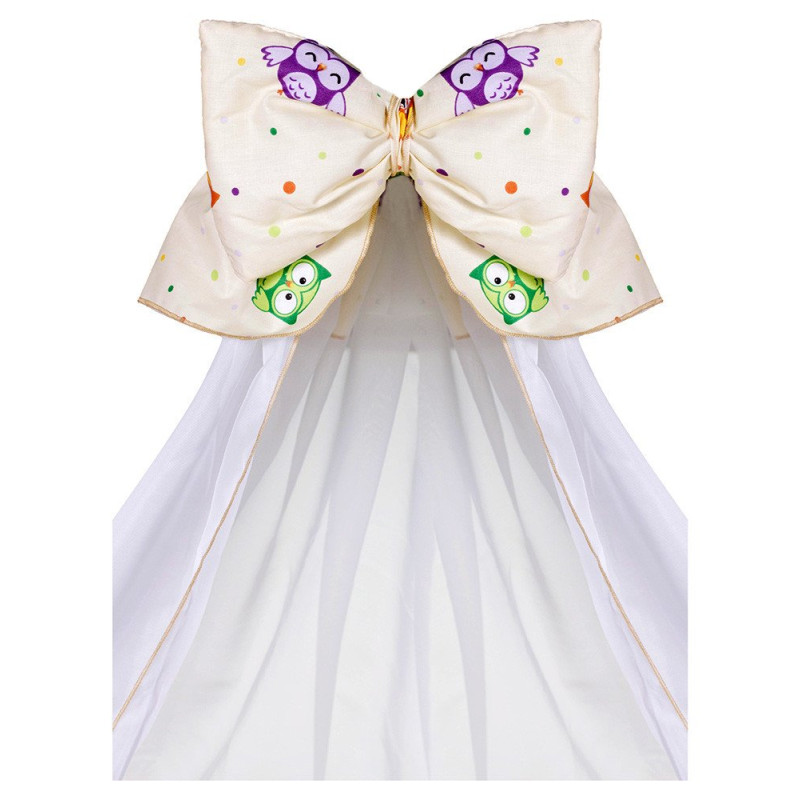 Постільна білизна Qvatro Gold RG-08 бежевий різнокольорові сови