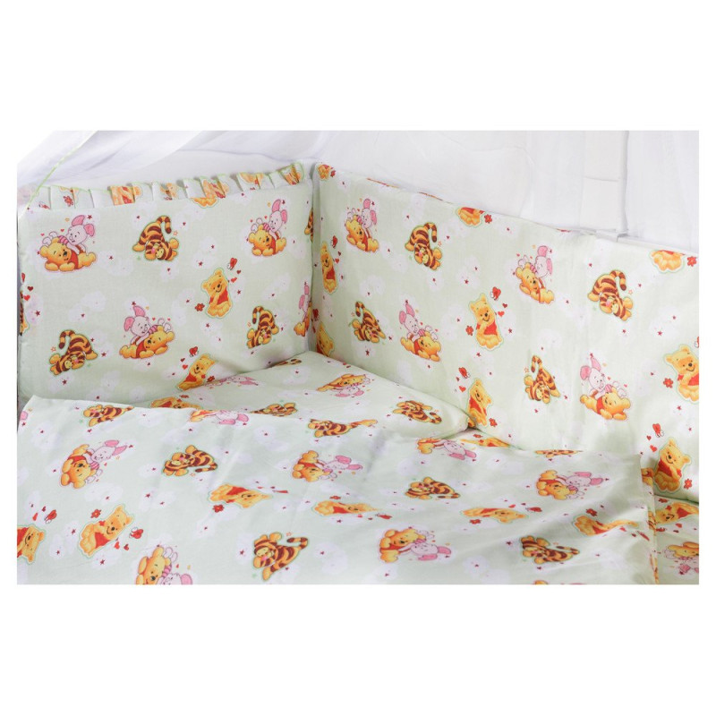 Постільна білизна Qvatro Gold RG-08 салатовий вінні-пух, тигра, п'ятачок