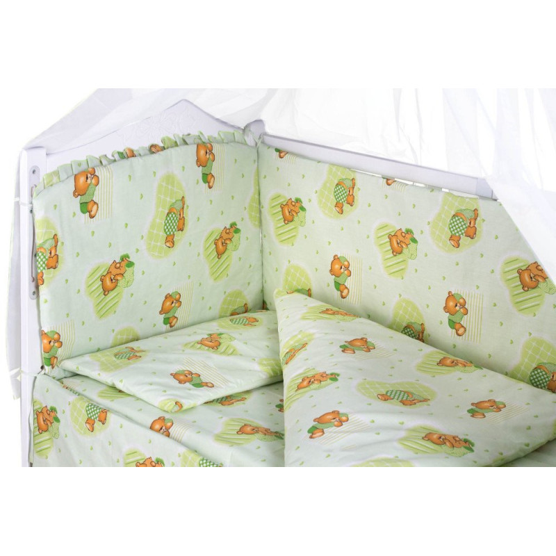 Постільна білизна Qvatro Gold RG-08 салатовий ведмедики