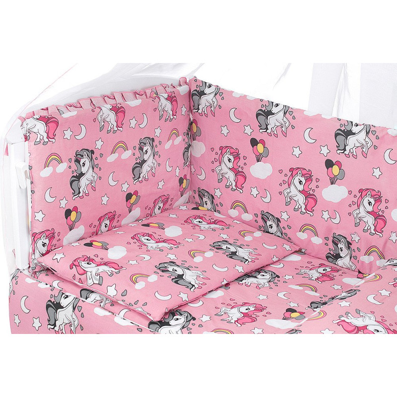 Постільна білизна Qvatro Gold RG-08 рожевий єдинороги 625392
