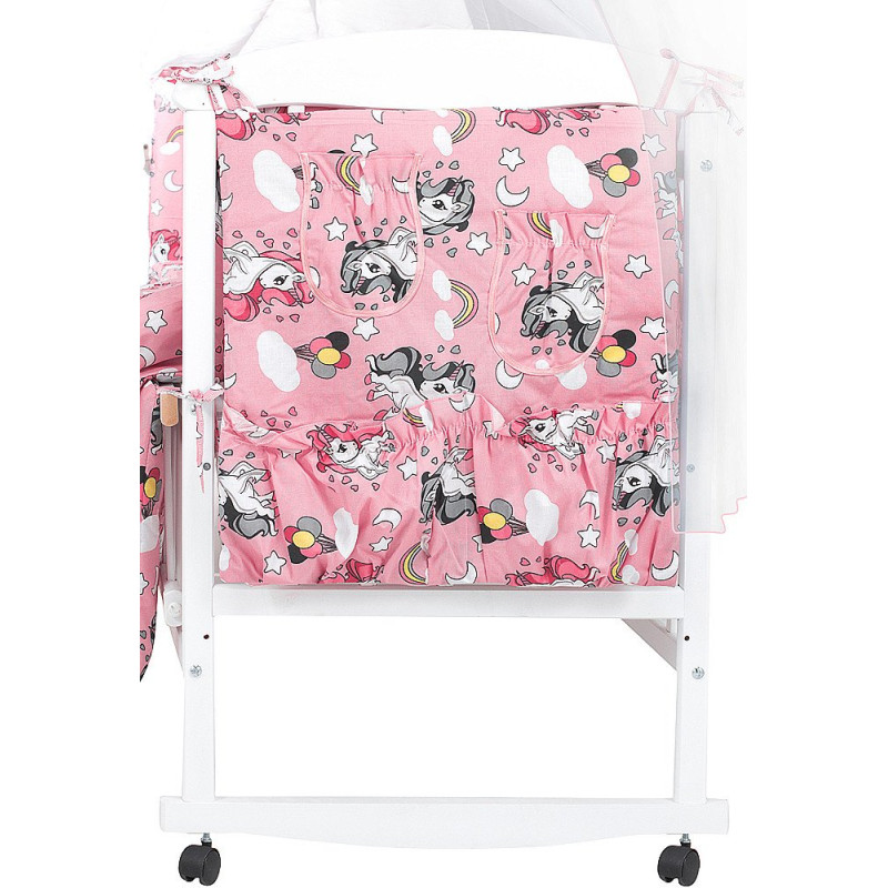 Постільна білизна Qvatro Gold RG-08 рожевий єдинороги 625392