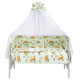 Постільна білизна Qvatro Gold RG-08 салатовий ведмедик лежить, бджілки
