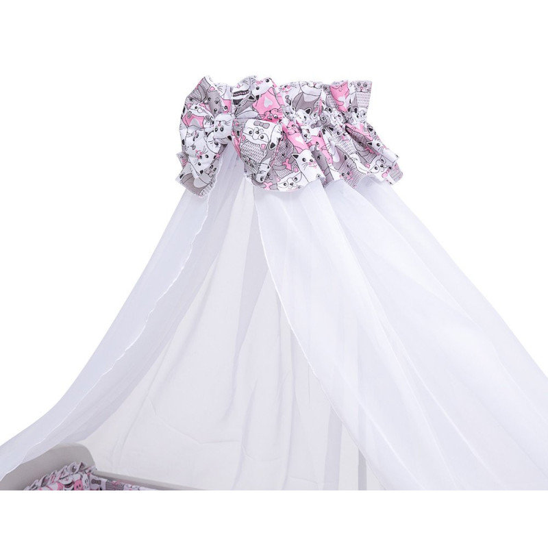 Постільна білизна Qvatro Gold RG-08 сірий/рожевий коти