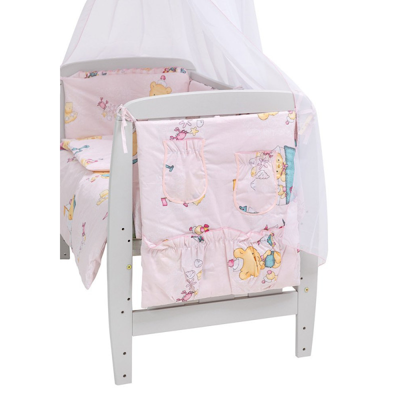 Постільна білизна Qvatro Gold RG-08 рожевий ведмеді на кораблику