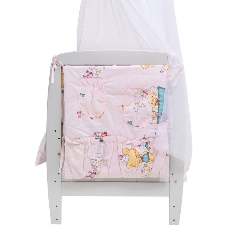 Постільна білизна Qvatro Gold RG-08 рожевий ведмеді на кораблику