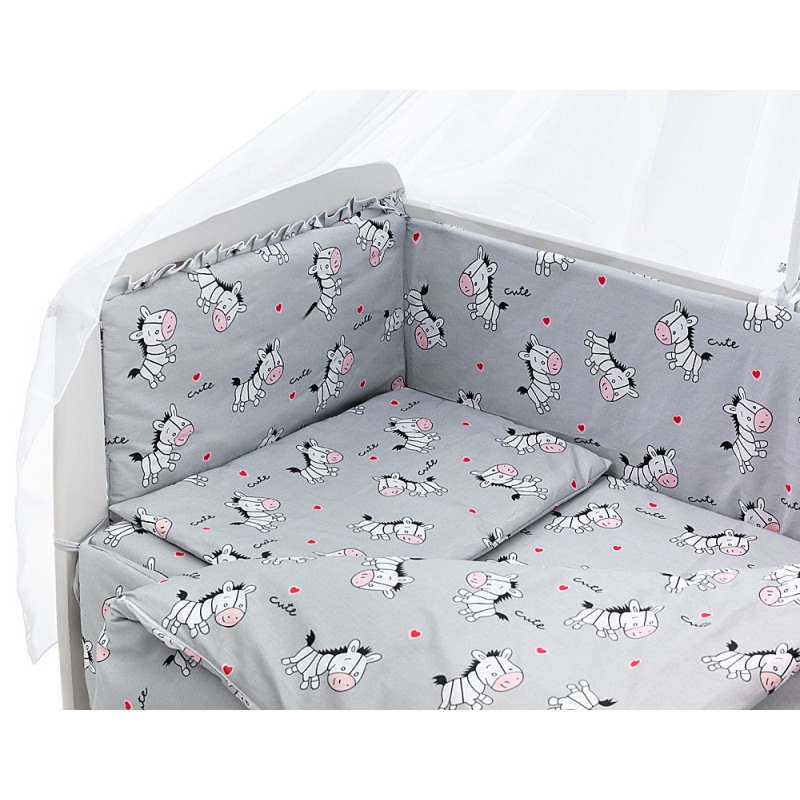 Постільна білизна Qvatro Gold RG-08 сірий зебри