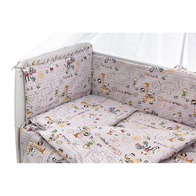Постільна білизна Qvatro Gold RG-08 сірий звірята