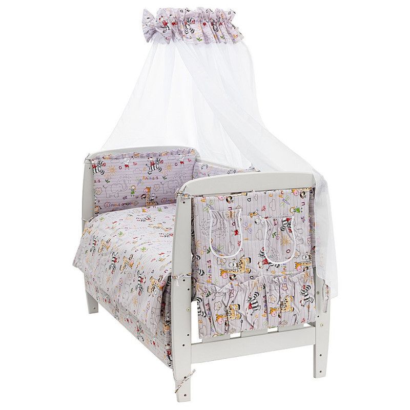 Постільна білизна Qvatro Gold RG-08 сірий звірята