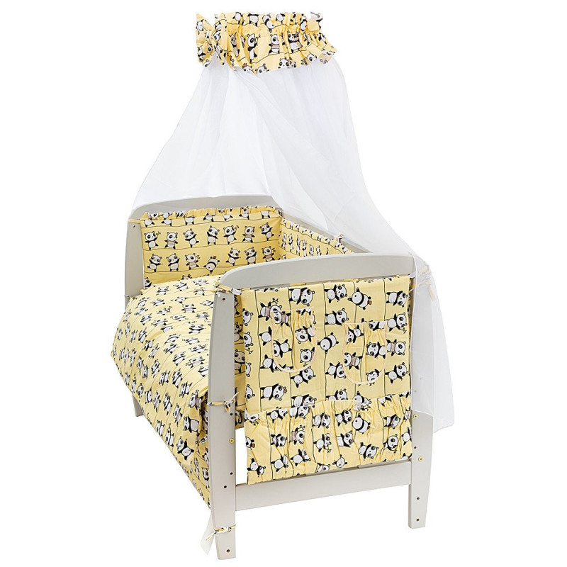 Постільна білизна Qvatro Gold RG-08 жовтий панди