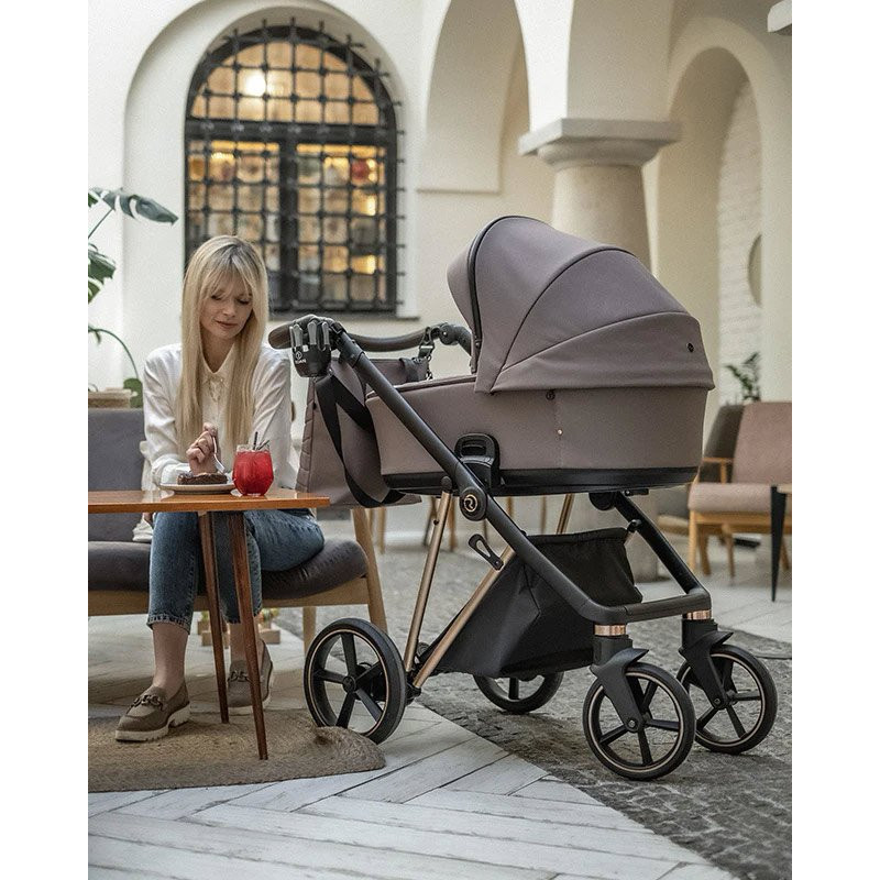 Універсальна коляска 2 в 1 Roan Ivi cocoa rose gold