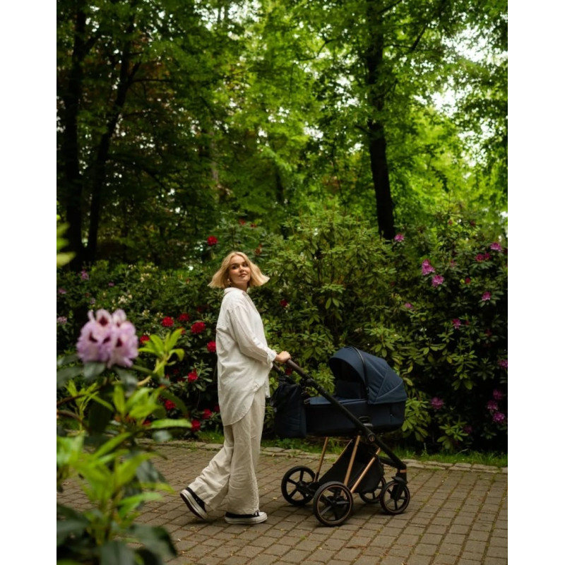 Універсальна коляска 2 в 1 Roan Ivi mystic blue/rose gold