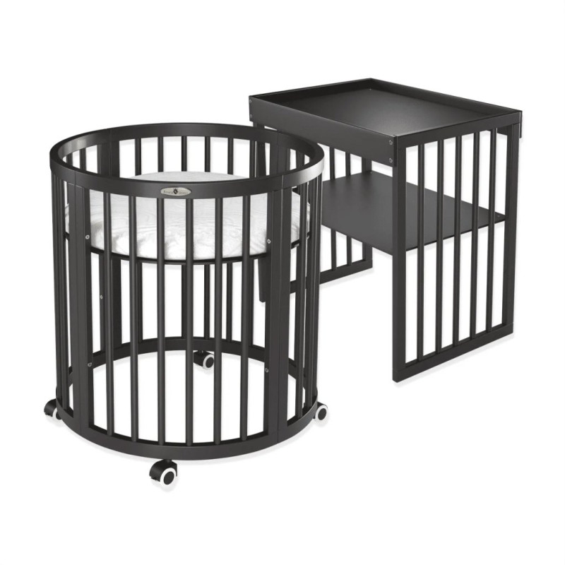 Ліжечко Royal Sleep Овальне 9 в 1 Венге