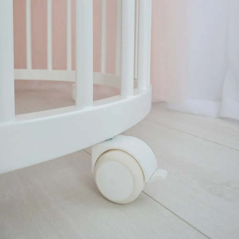 Коліщата Royal Sleep прогумовані , 4 шт білі