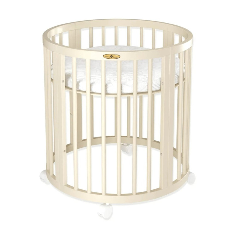 Ліжечко Royal Sleep Овальне 7 в 1 Слонова кістка