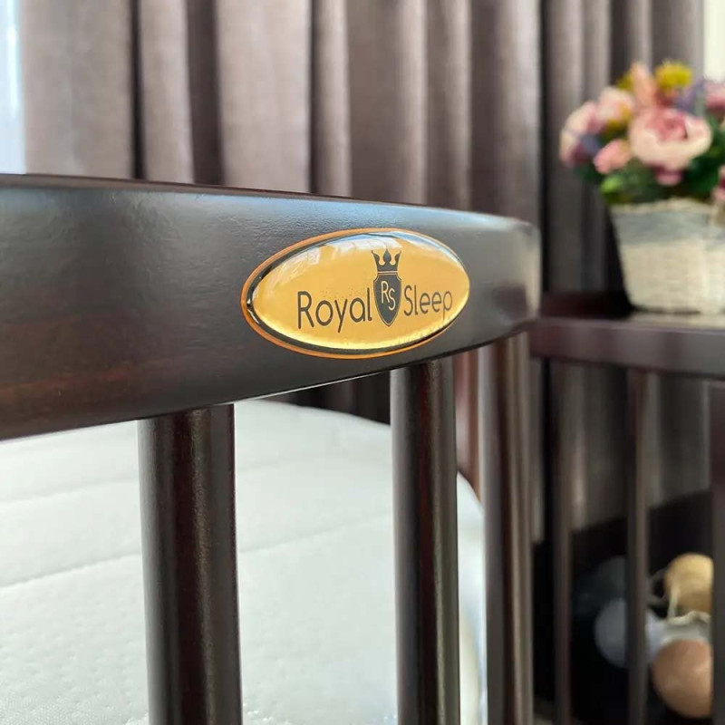 Ліжечко Royal Sleep Овальне 7 в 1 Венге