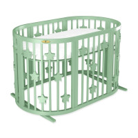 Ліжечко Royal Sleep Овальне 7 в 1 Сафарі