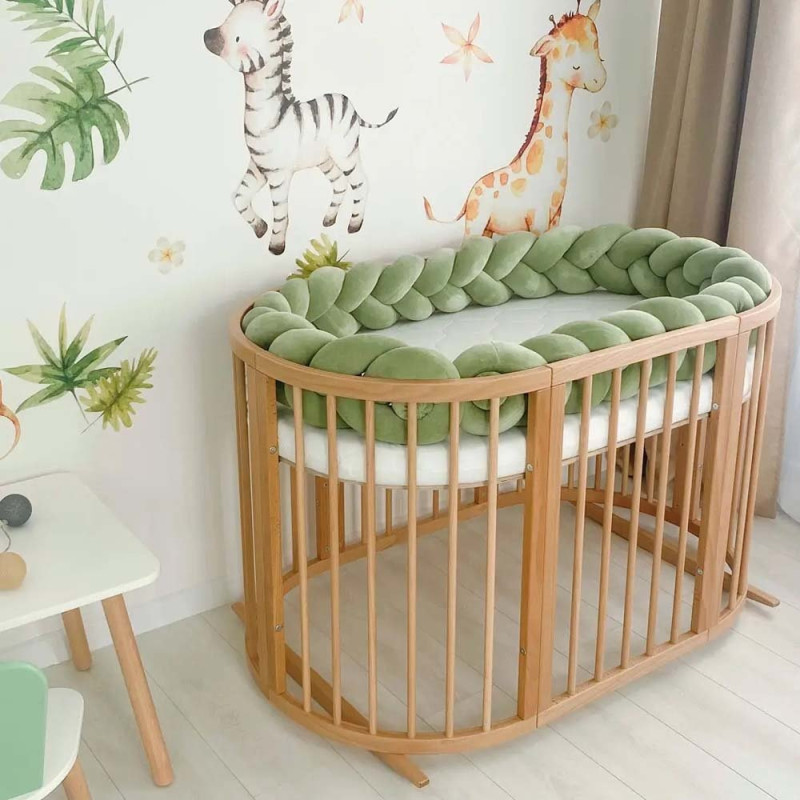 Ліжечко Royal Sleep Овальне 7 в 1 Бук