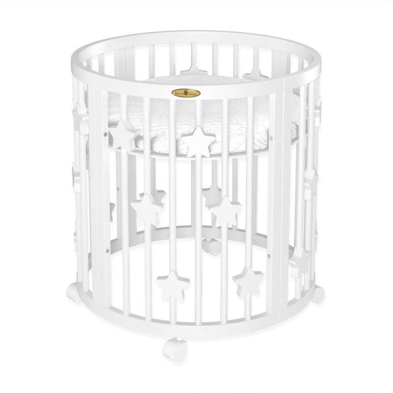 Ліжечко Royal Sleep Овальне 7 в 1 Stars