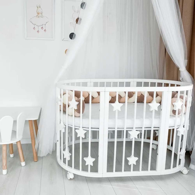 Ліжечко Royal Sleep Овальне 9 в 1 Stars