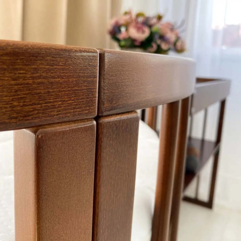 Ліжечко Royal Sleep Овальне 9 в 1 Горіх