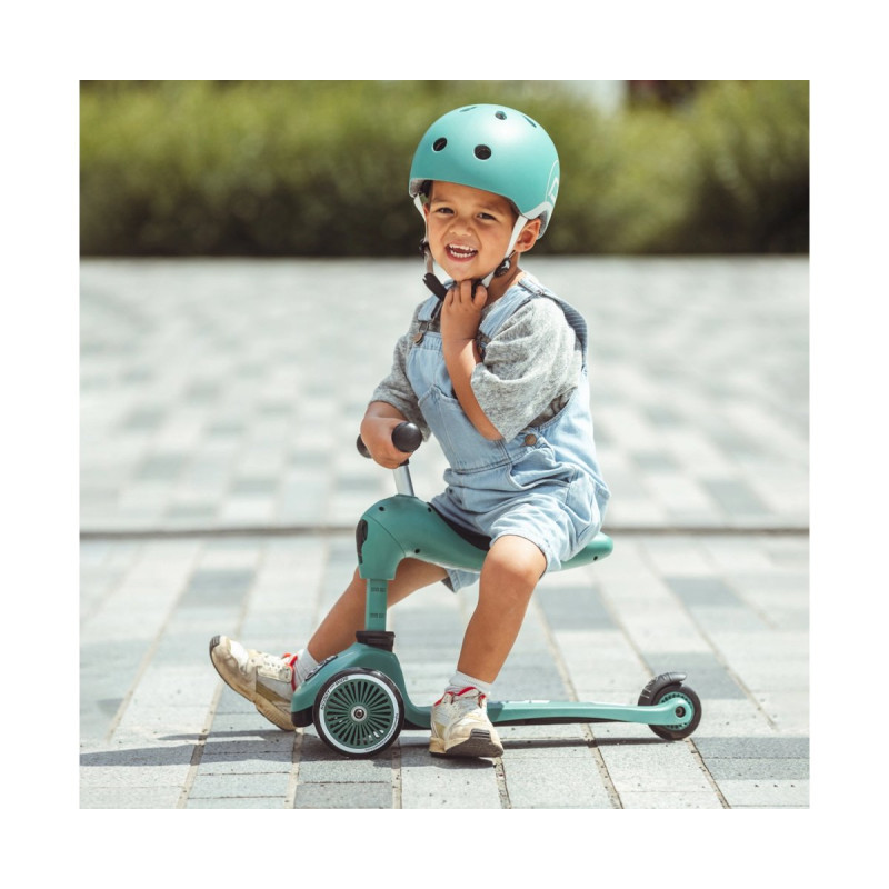 Самокат Scoot and Ride Highwaykick-1, сіро-зелений, 1-5 років