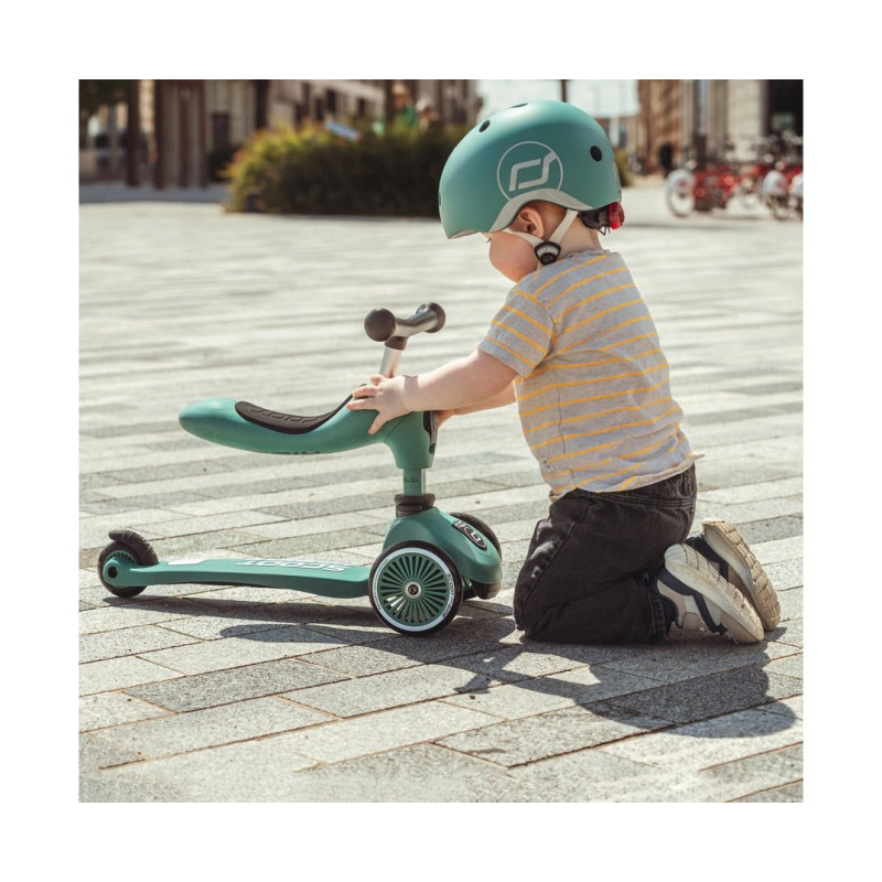 Самокат Scoot and Ride Highwaykick-1, сіро-зелений, 1-5 років