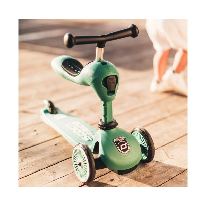 Самокат Scoot and Ride Highwaykick-1, сіро-зелений, 1-5 років