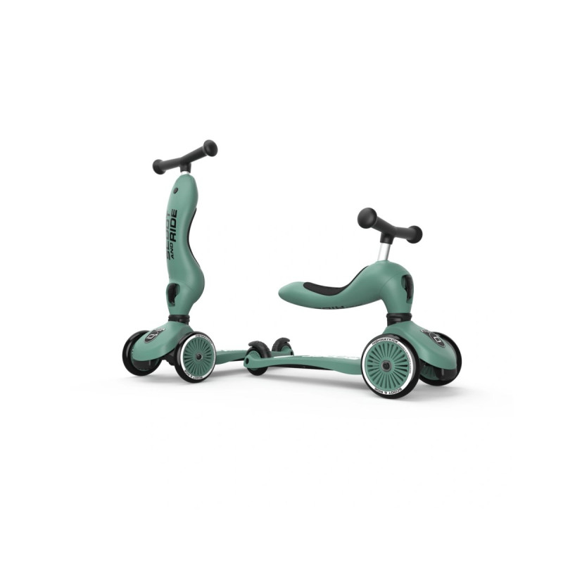 Самокат Scoot and Ride Highwaykick-1, сіро-зелений, 1-5 років