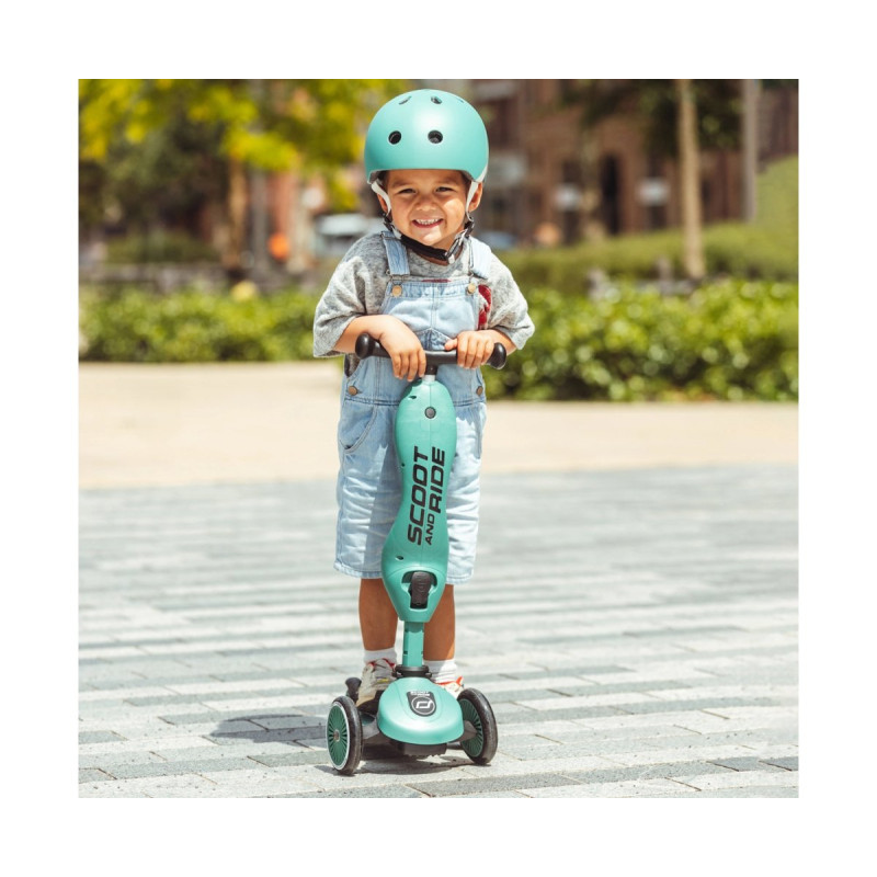 Самокат Scoot and Ride Highwaykick-1, сіро-зелений, 1-5 років